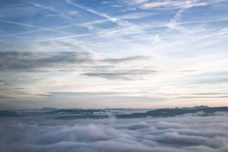 Nebel über Zürich