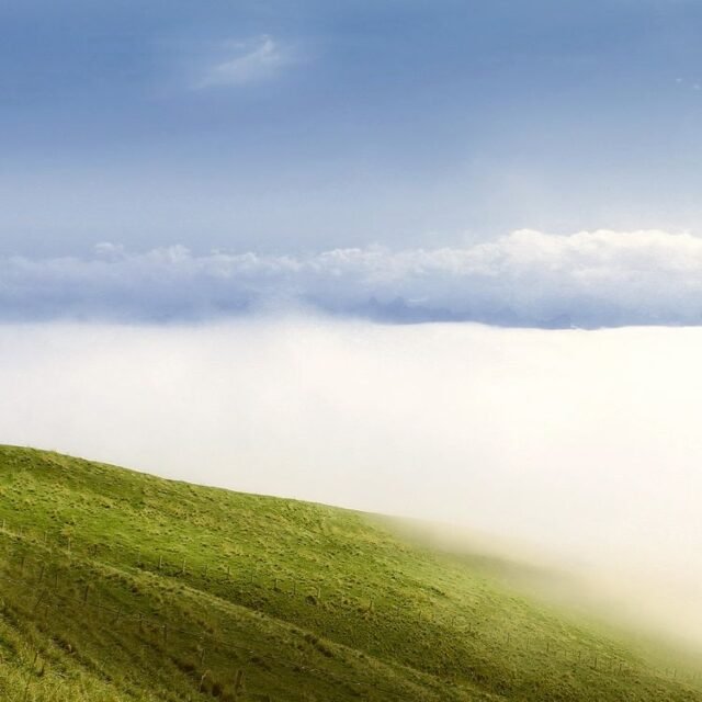 Landschaft Himmel Gruen 09