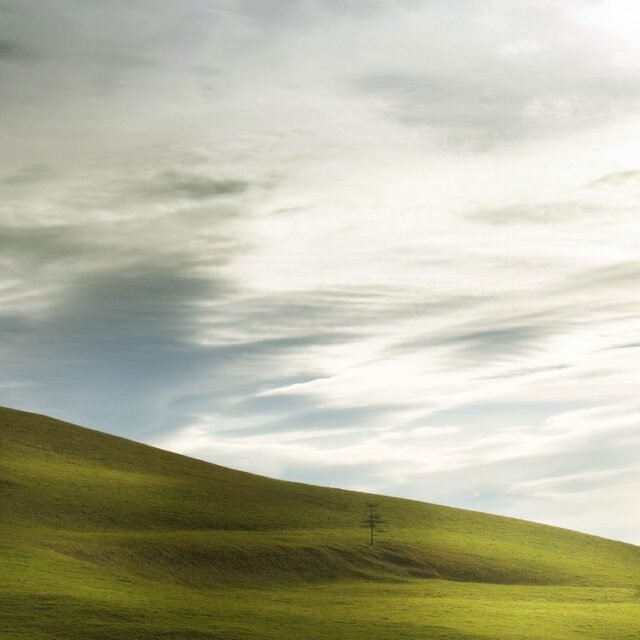 Landschaft Himmel Gruen 12