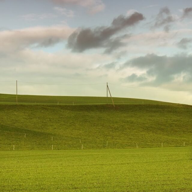 Landschaft Himmel Gruen 15