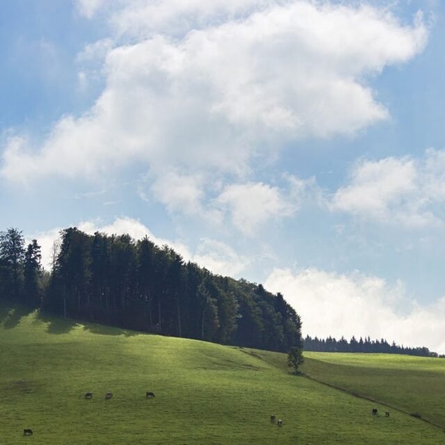Landschaft Himmel Gruen 32