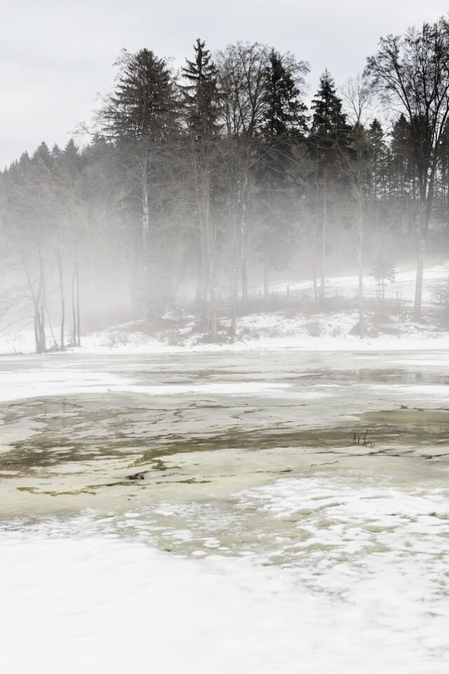 Landschaft Schneeschmelze 12