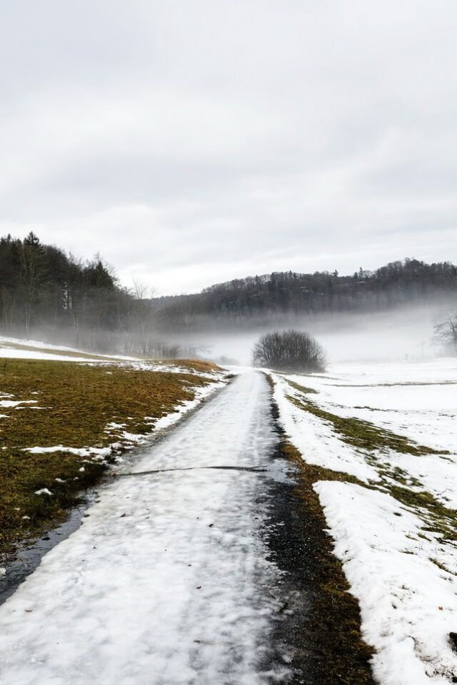 Landschaft Schneeschmelze 26