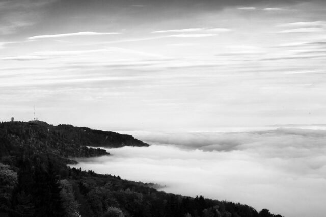 Landschaft Schwarz Weiss 09