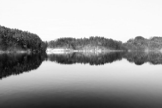Landschaft Schwarz Weiss 36