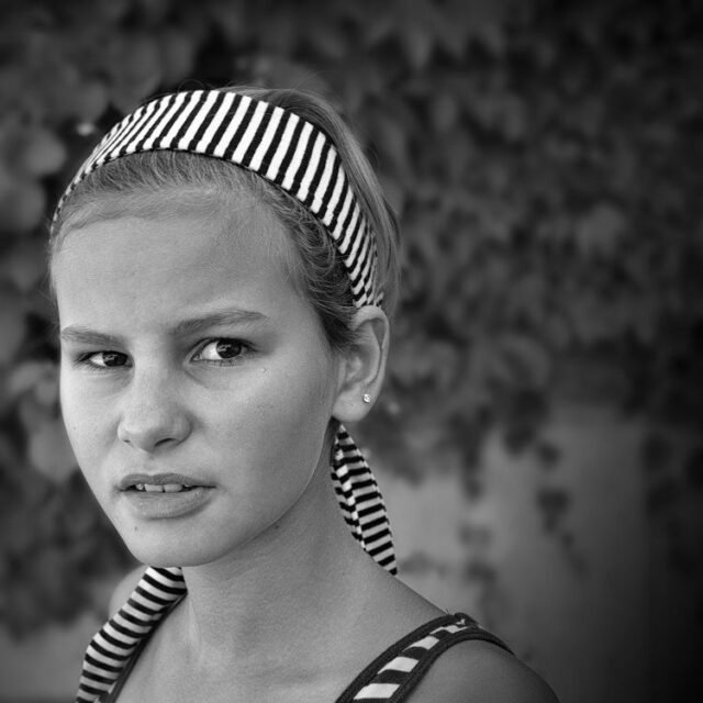 Mensch Portraits Schwarz Weiss 021