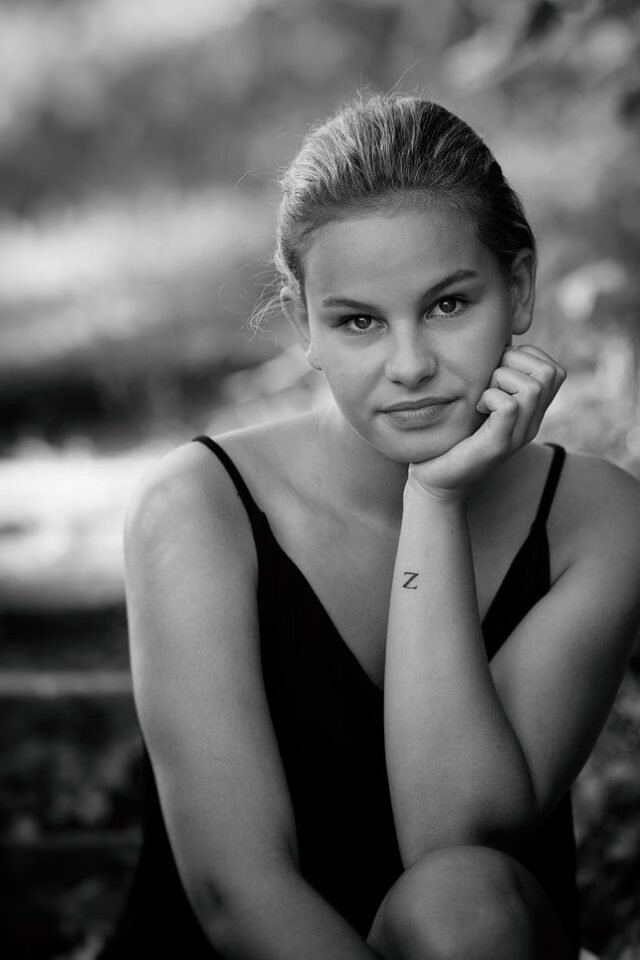 Mensch Portraits Schwarz Weiss 025