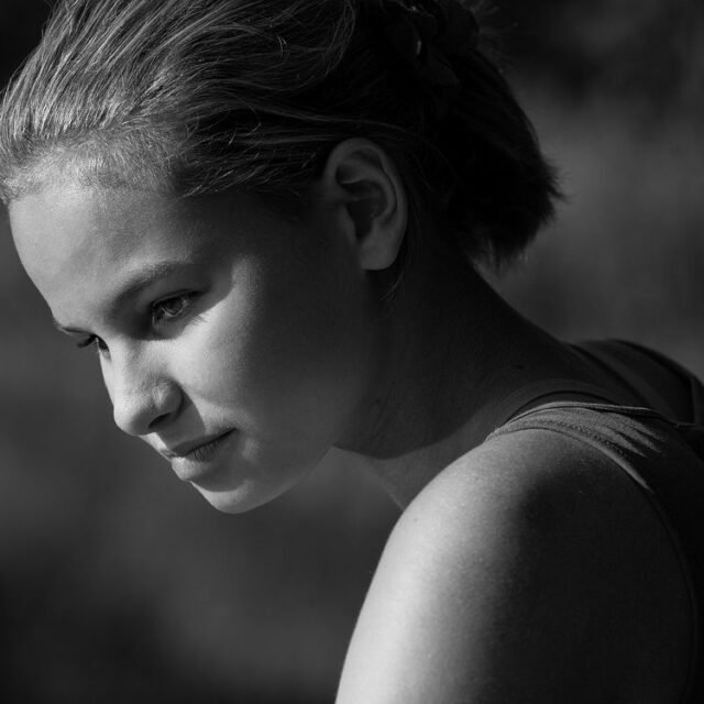 Mensch Portraits Schwarz Weiss 029