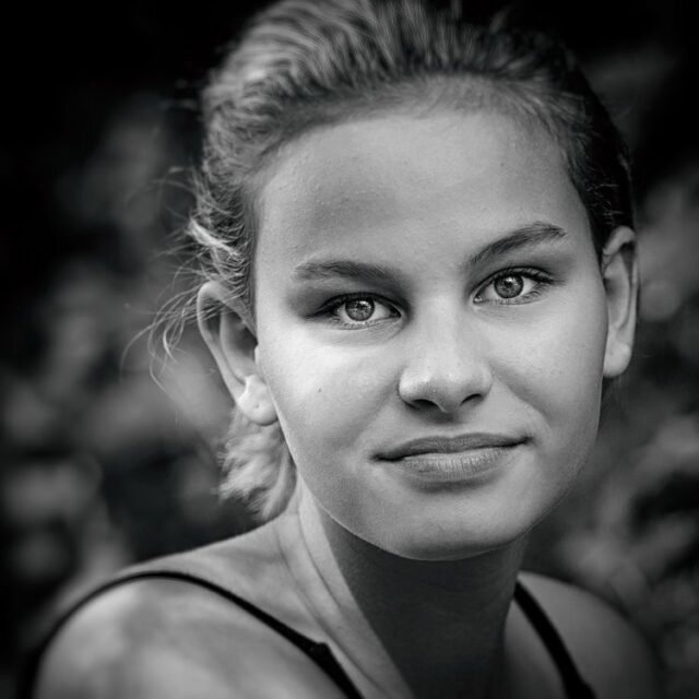 Mensch Portraits Schwarz Weiss 050