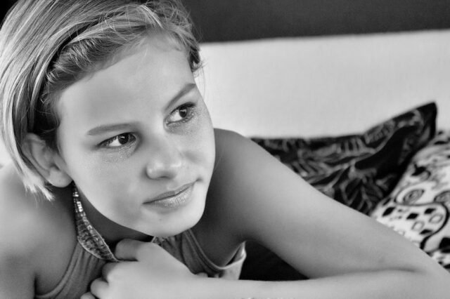 Mensch Portraits Schwarz Weiss 069