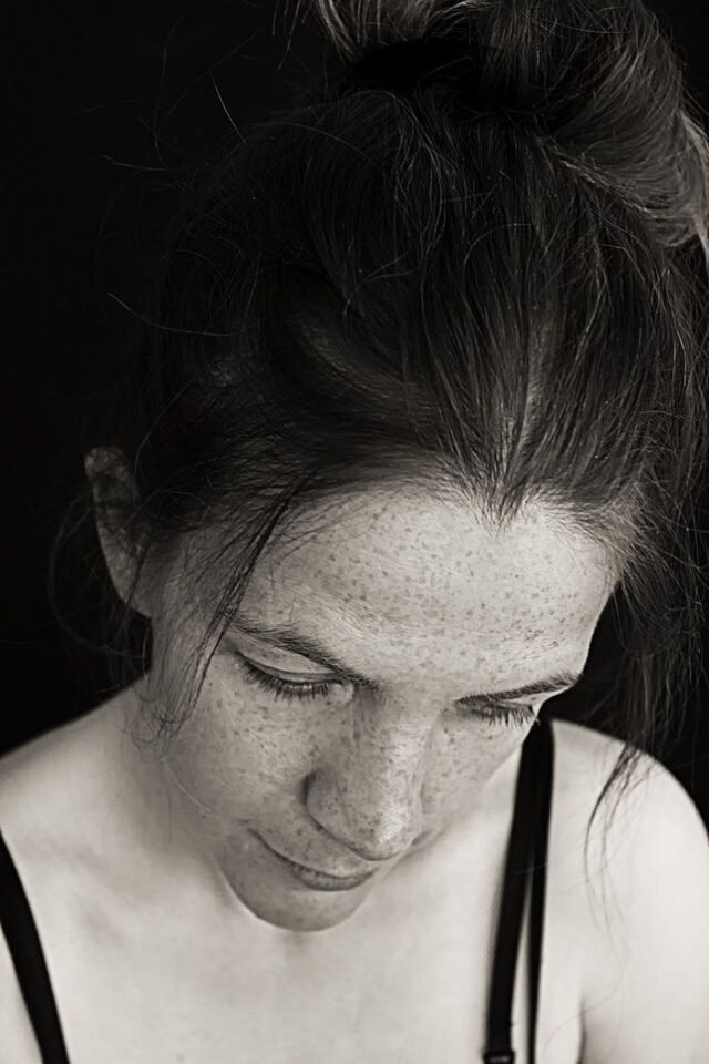 Mensch Portraits Schwarz Weiss 081