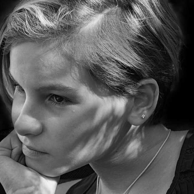 Mensch Portraits Schwarz Weiss 083